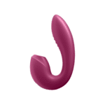 Satisfyer luchtdruk vibrator – Dubbele vibrator – Sunray - Insteekbare Dubbele Luchtpuls Vibrator - Berry Satisfyer - Image 2