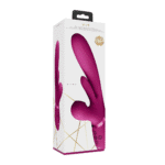 Luchtdruk vibrator – G-spot vibrator – Kura - Duwende G-Spot Vibrator met Flapper Tong en Pulse Wave Stimulator VIVE by Shots