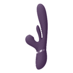 Luchtdruk vibrator – G-spot vibrator – Kura - Duwende G-Spot Vibrator met Flapper Tong en Pulse Wave Stimulator VIVE by Shots - Image 10