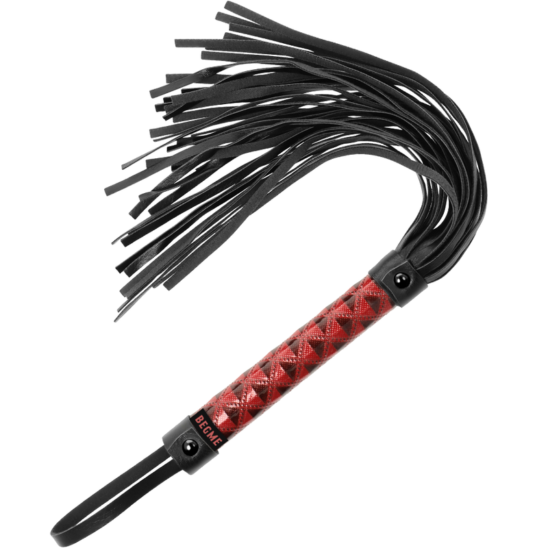 BEGME Red Edition vegan leren flogger