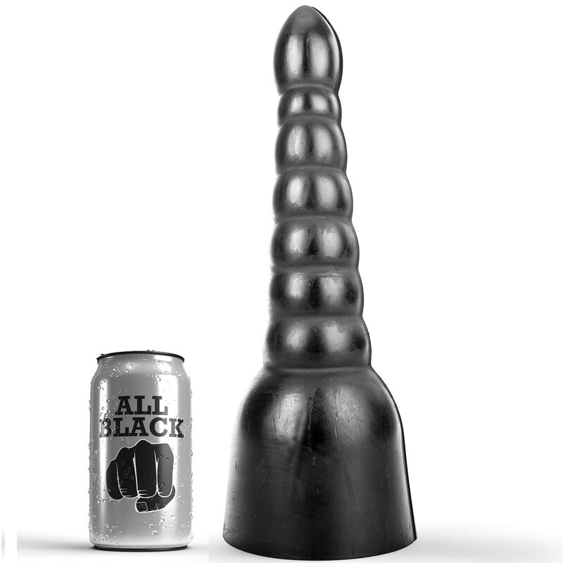ALL BLACK dildo 34 cm
