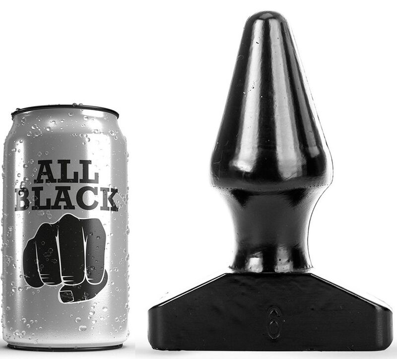 ALL BLACK analplug 15,5 cm