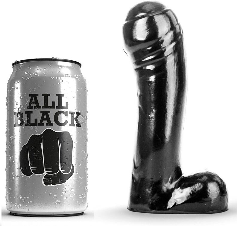 ALL BLACK dildo 15 cm
