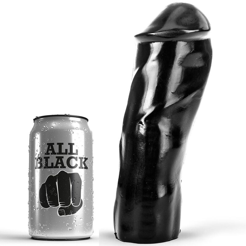 ALL BLACK realistische dildo 20 cm
