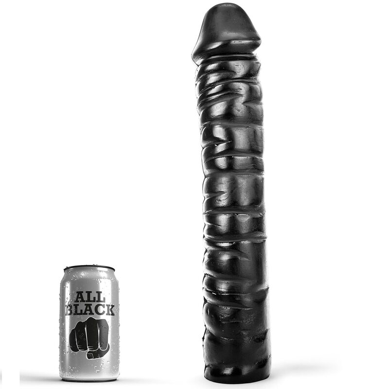 ALL BLACK dildo 38 cm