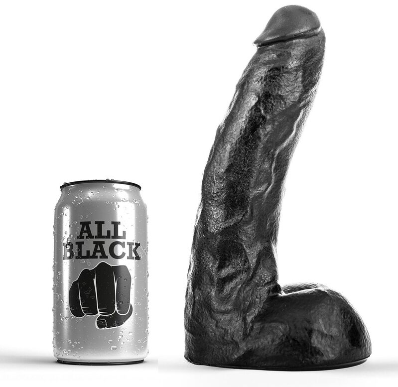 ALL BLACK dildo 22 cm