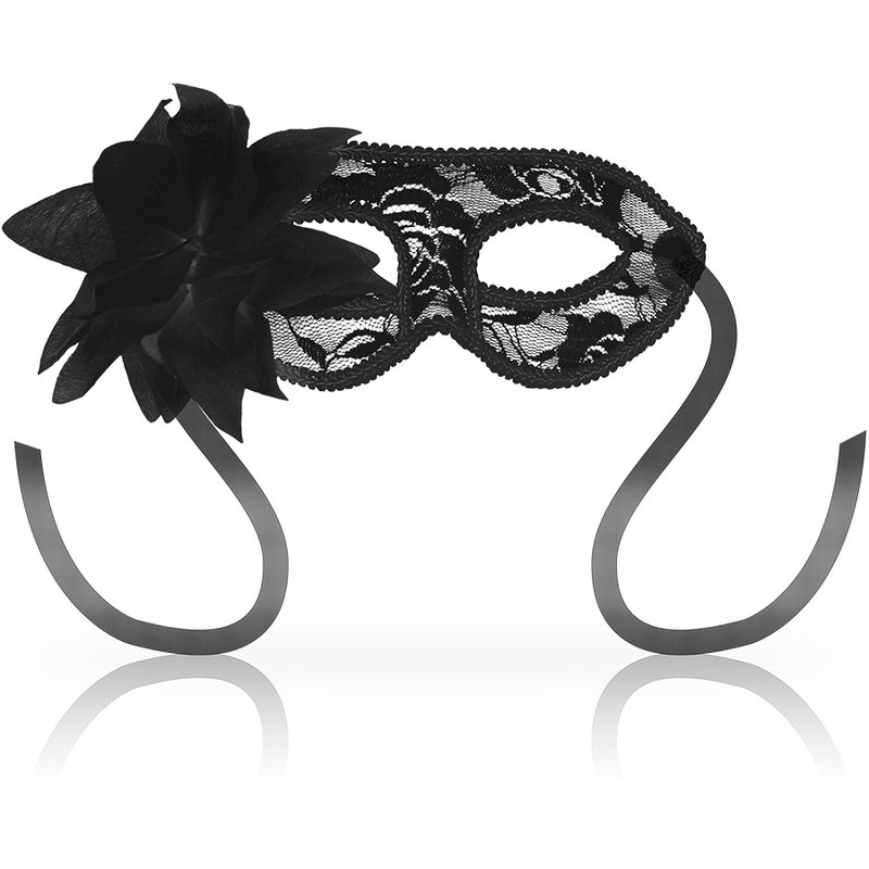 OHMAMA zwart kanten oogmasker met bloem