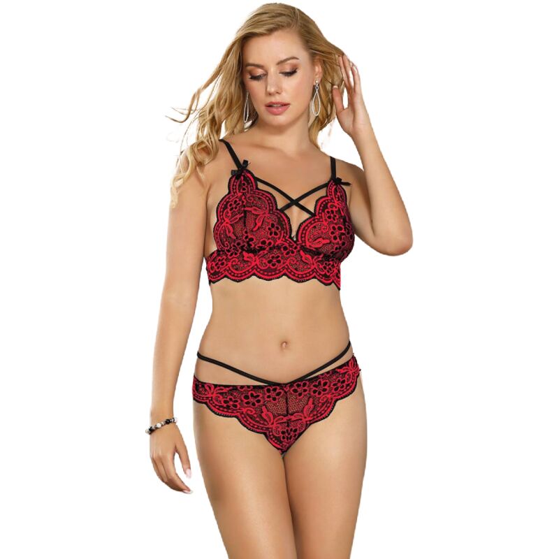 SUBBLIME lingerieset met kanten top en string