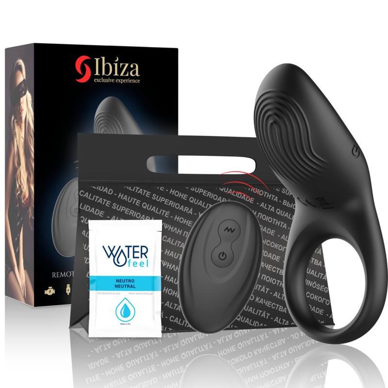 Vibratiering met afstandsbediening en stimulatie van de clitoris, USB, waterdicht IBIZA TECHNOLOGY
