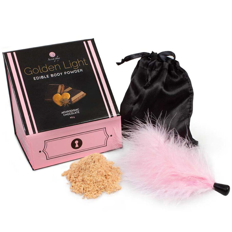 SECRETPLAY Golden Light Kit met eetbaar chocoladepoeder