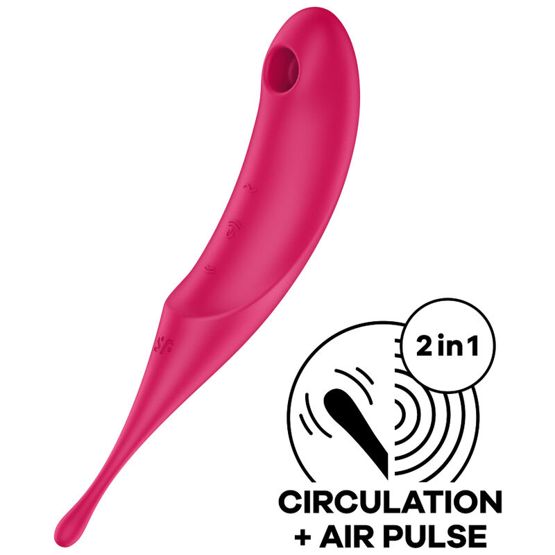 Air Pulse clitorisstimulator met vibratie en twee motoren SATISFYER