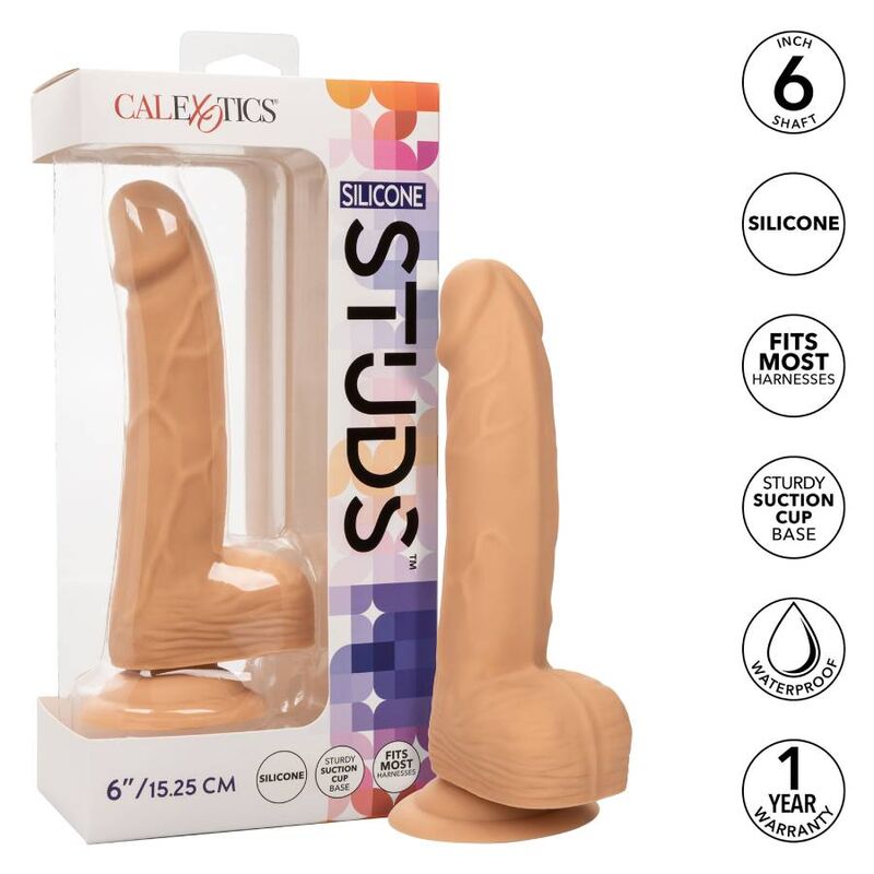 CalExotics Silicone Studs dildo in skin tint