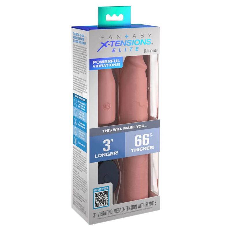 FANTASY X-TENSIONS sleeve met plug en afstandsbediening