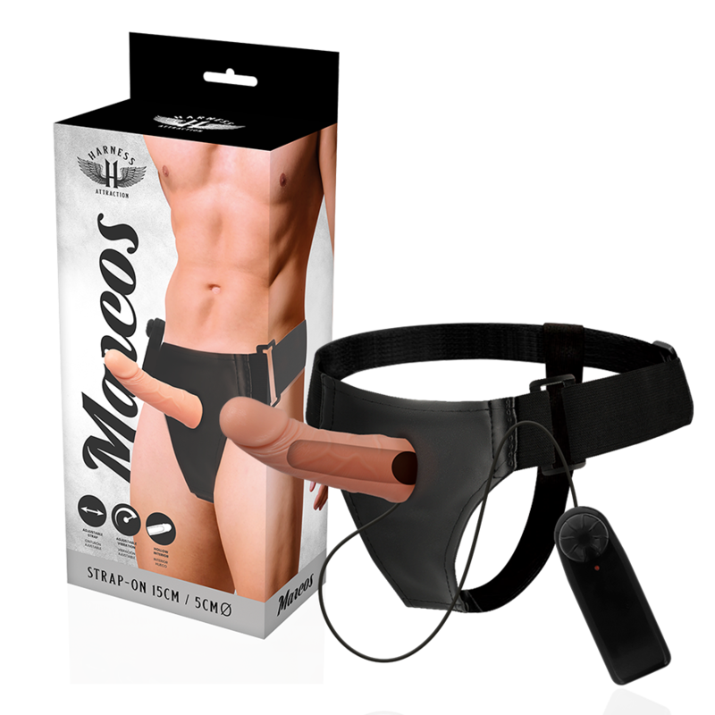 Harness Attraction hollow strap-on met vibrator