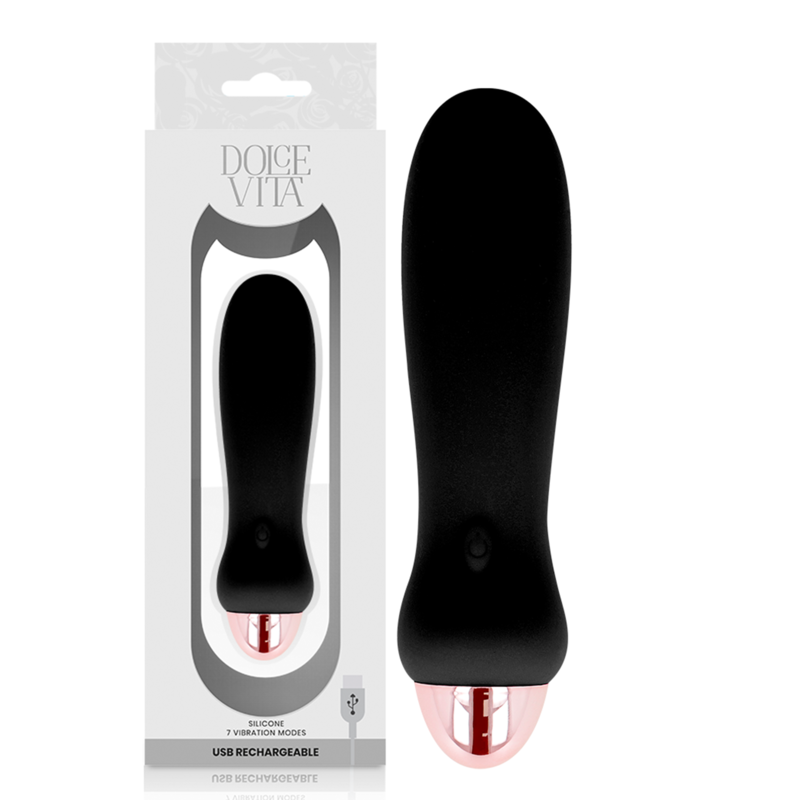 Dolce Vita Five oplaadbare vibrator zwart