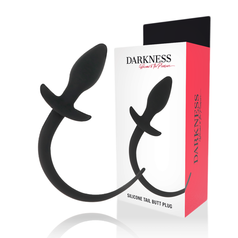 DARKNESS anaalplug van zwarte siliconen