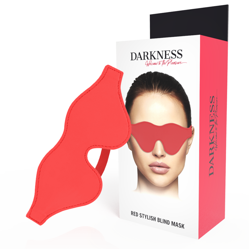DARKNESS rood oogmasker