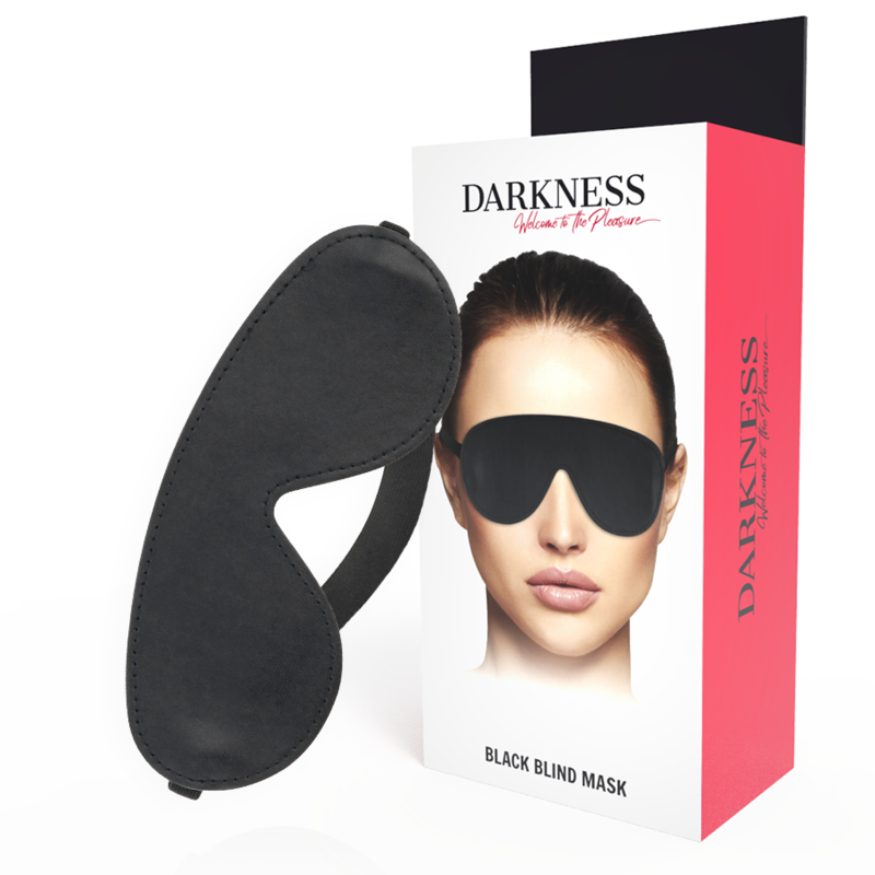 DARKNESS zwart oogmasker