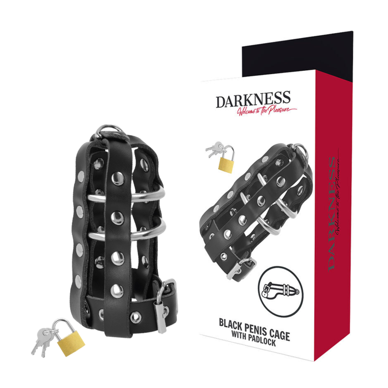 DARKNESS kuisheidskooi van vegan leer