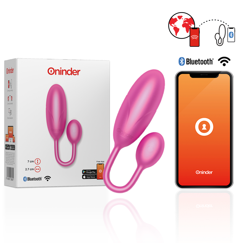 ONINDER vibratie-ei met appbediening