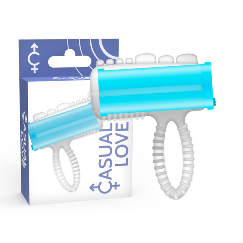 CASUAL LOVE vibrerende ring blauw
