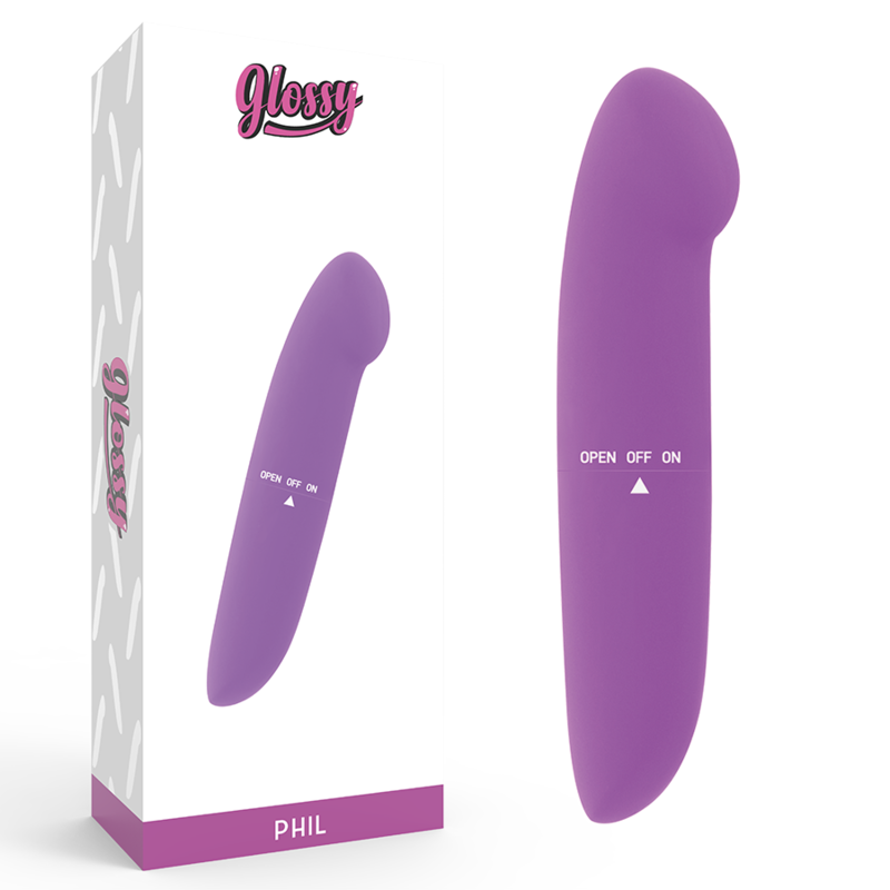 GLOSSY Phil vibrator paars