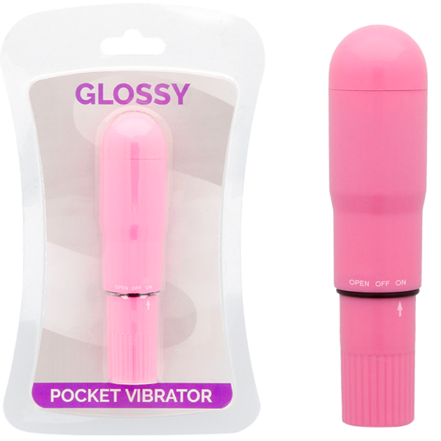 GLOSSY Pocket Vibrator Deep Rose
