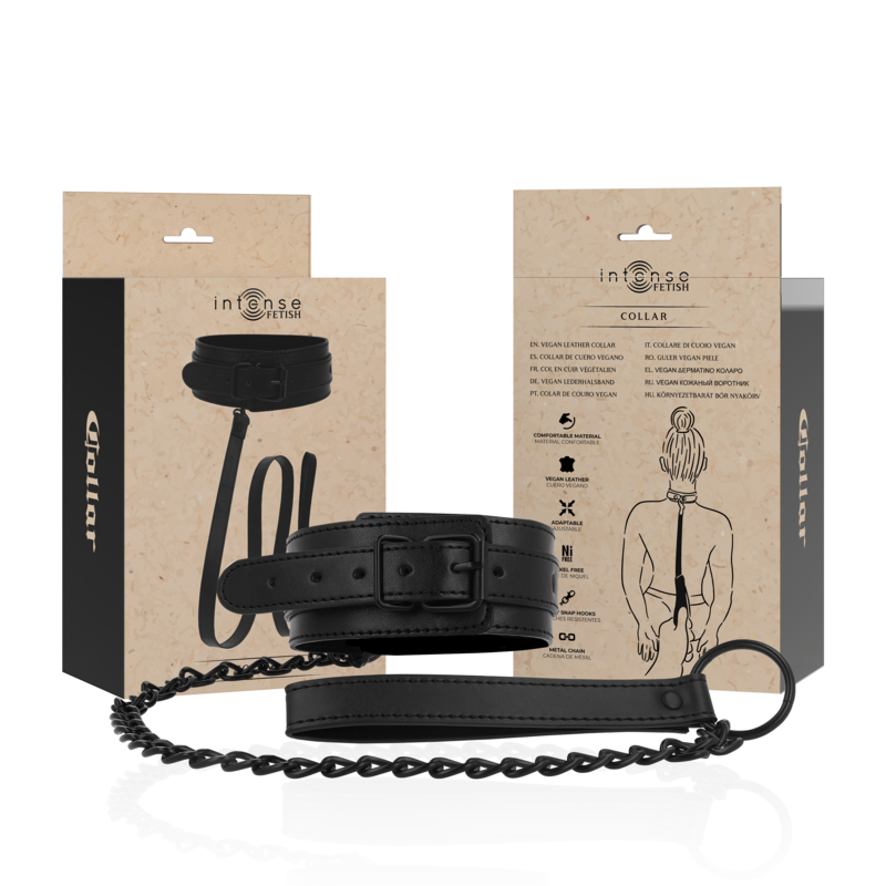 INTENSE FETISH halsband van vegan leer