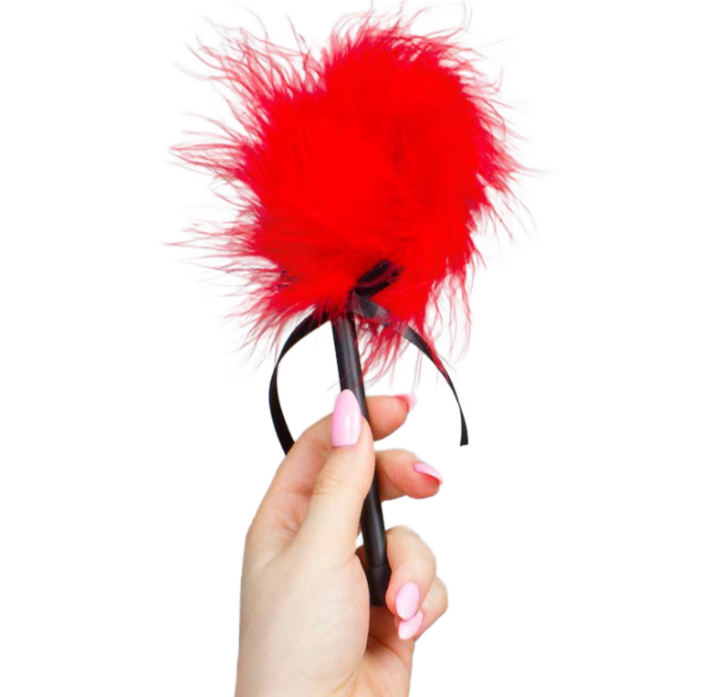 SECRETPLAY rode marabou plumeau