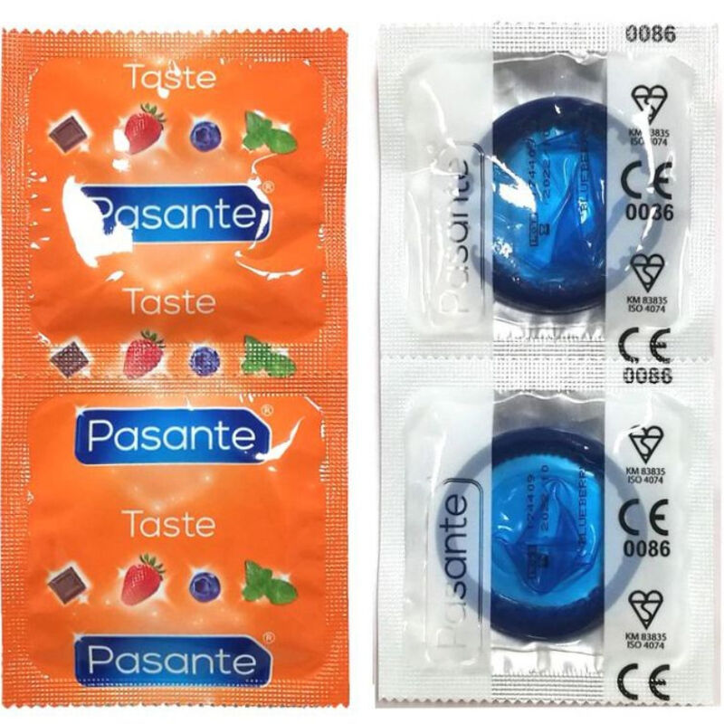 Pasante Blueberry condooms, 144 stuks