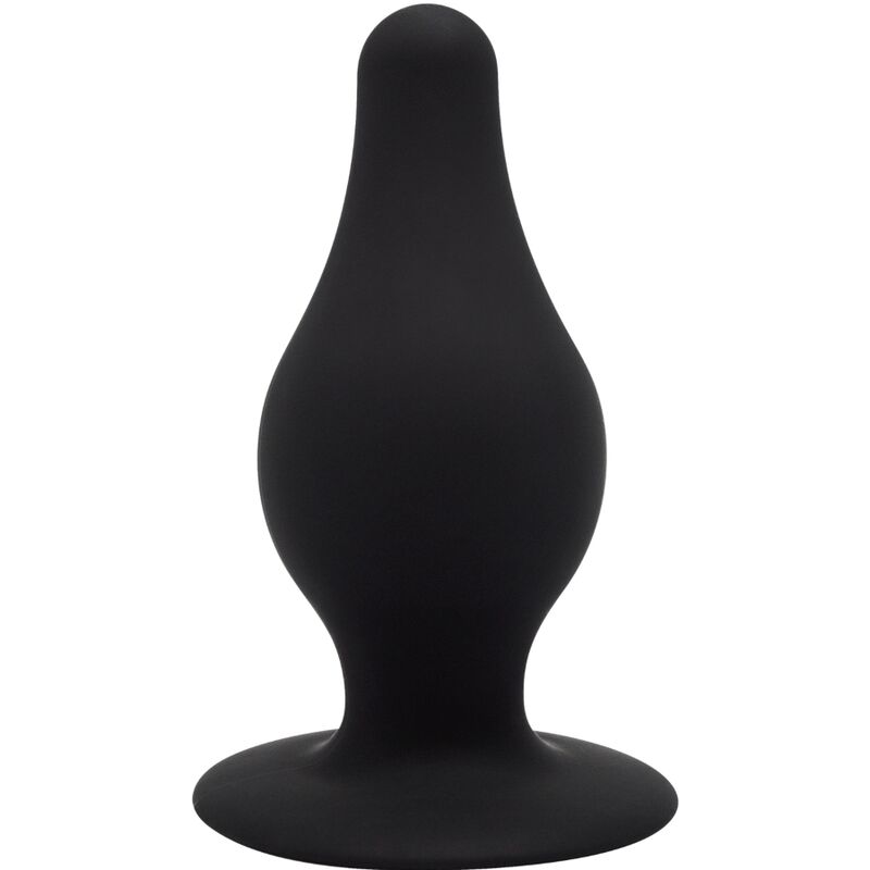 Thermoreactieve anaalplug maat S van premium siliconen, zwart SILEXD