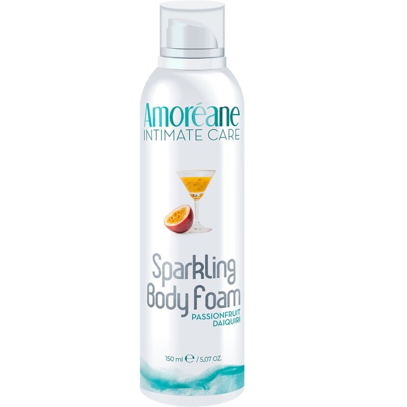 Massagebodymousse met tintelend effect en passievruchtgeur voor een zachte huid AMOREANE