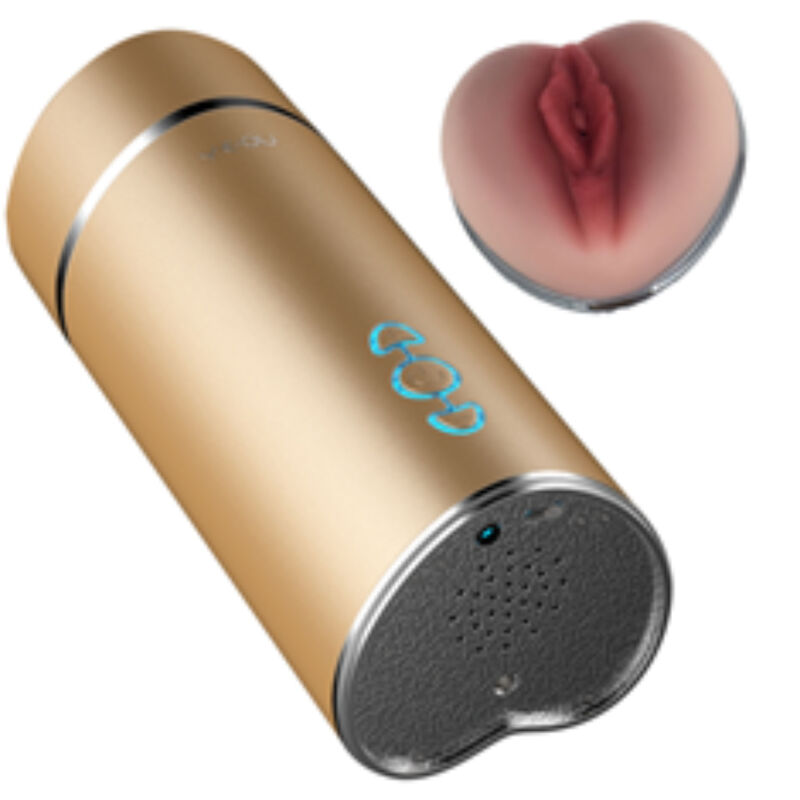 Vibrator masturbeerder in vaginavorm met multispeed vibratie, goud ARMONY