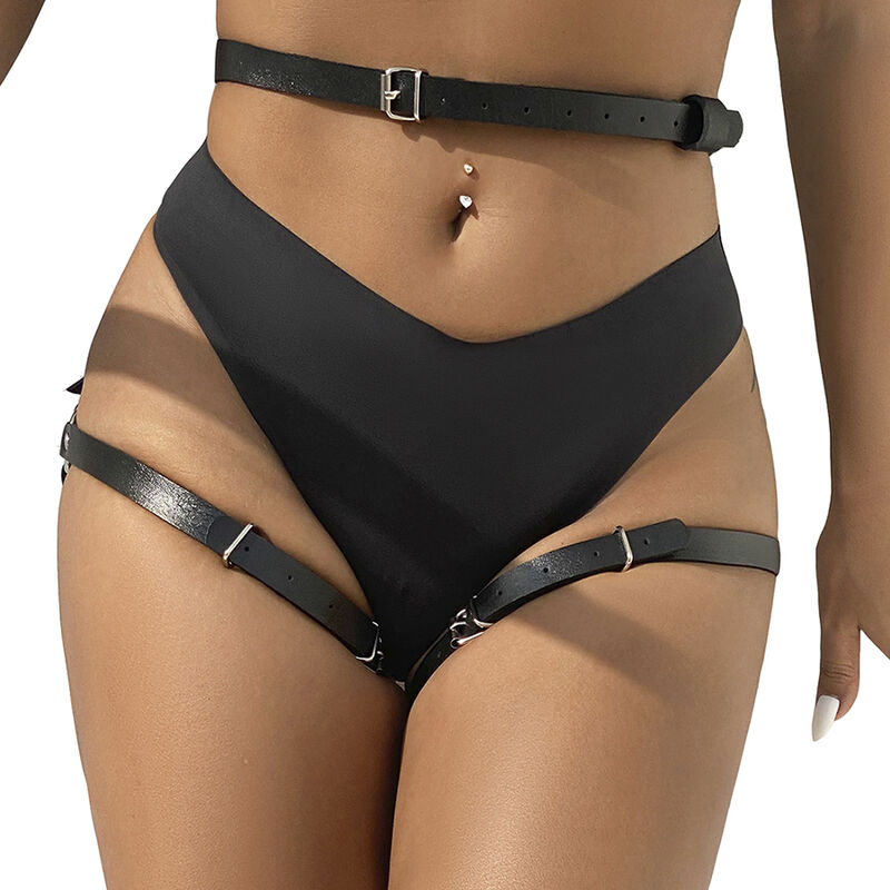 SUBBLIME leren taille en beenharnas