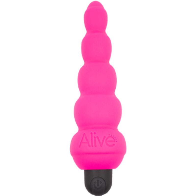 Siliconen anaalvibrator met 10 vibratiestanden voor intens genot ALIVE