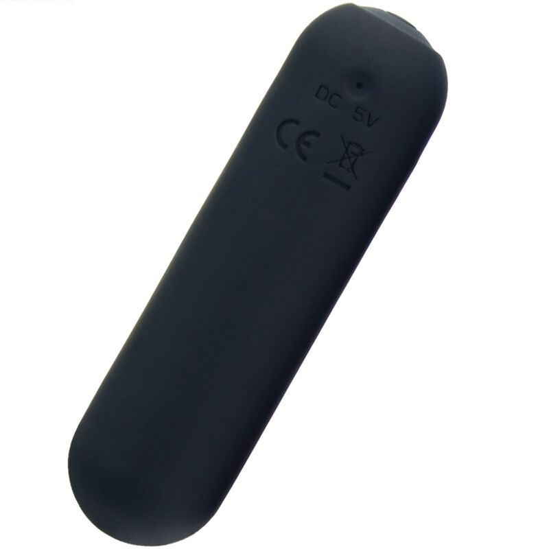 Bullet vibrator van siliconen met 10 standen, waterdicht, zwart ARMONY