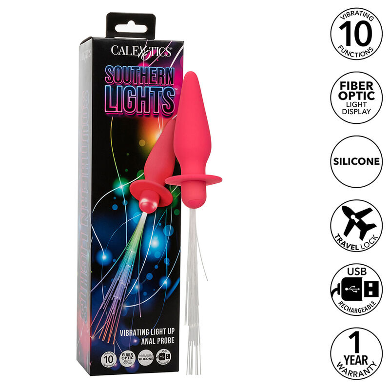 CalExotics Southern Lights lichtgevende anaalplug