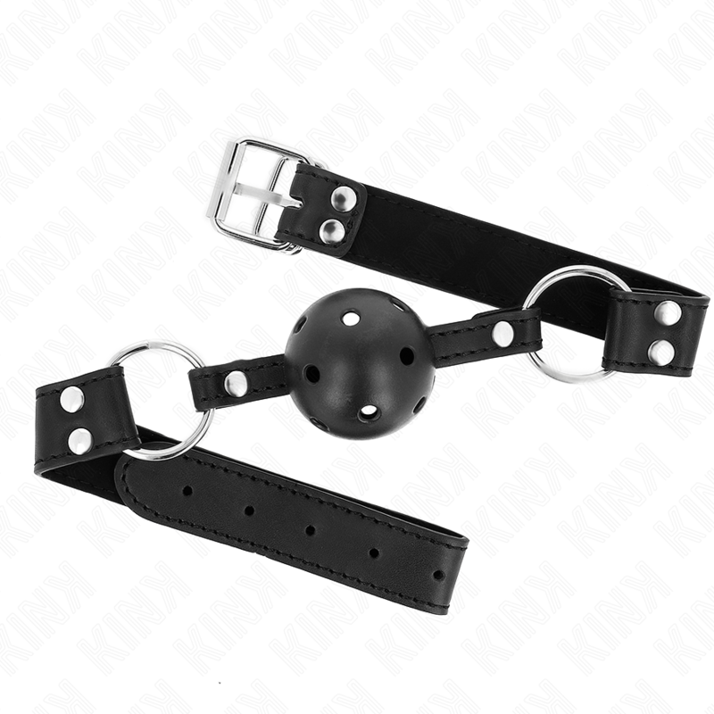 KINK Breathable ball gag met dubbele rivet