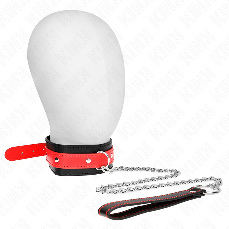 KINK halsband met rode riem
