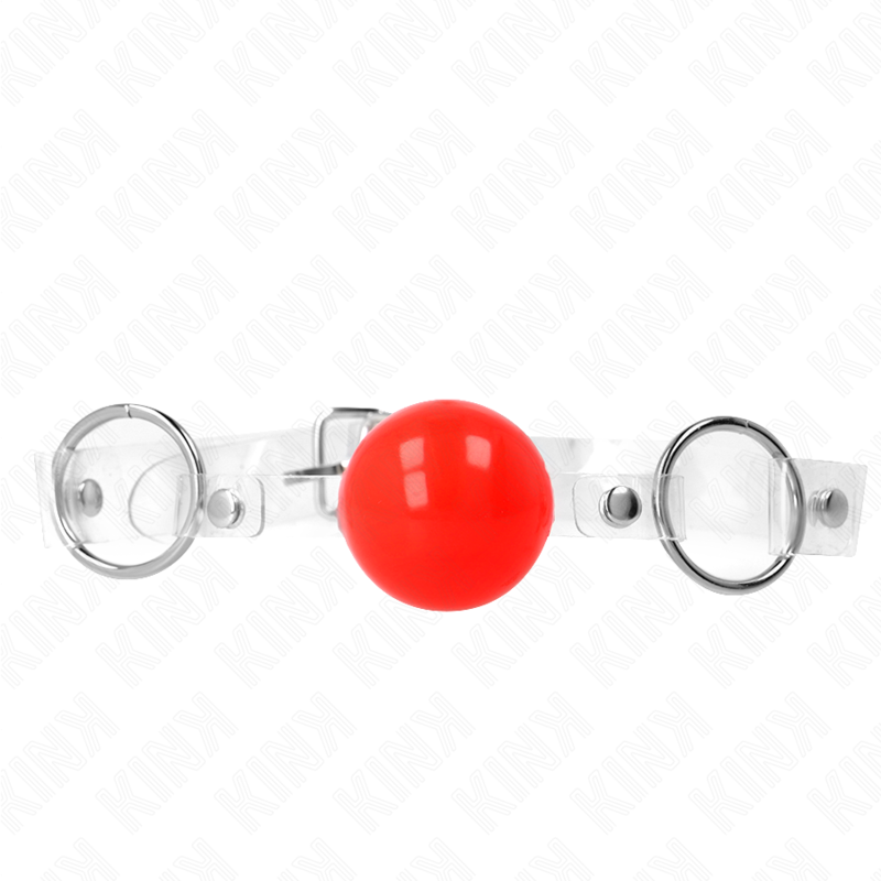 KINK rode transparante ball gag