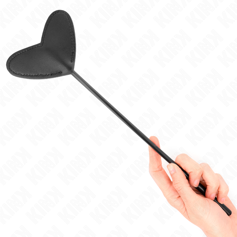 KINK zwarte paddle met hartvormig blad