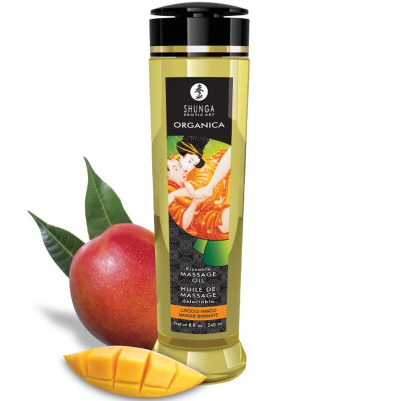 SHUNGA biologische massageolie met mango, 240 ml