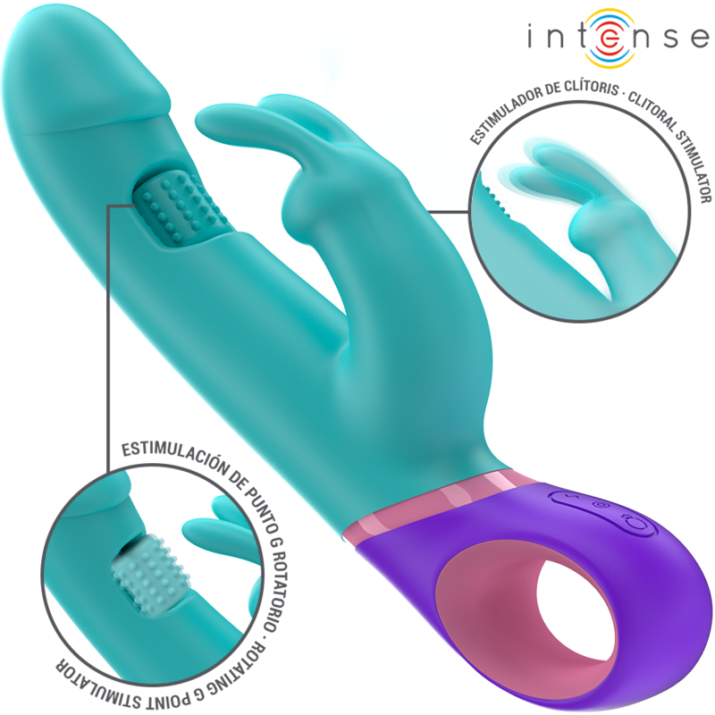INTENSE Monica konijnen vibrator blauw