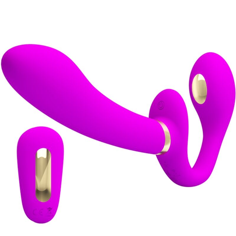 Pretty Love Thunderbird strapless strap on vibrator