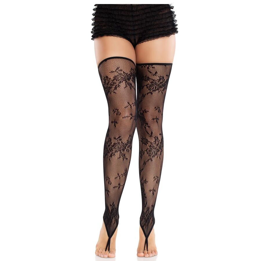 Leg Avenue Floral Lace voetloze kousen