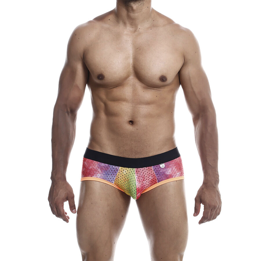 Herenboxershort, vochtafvoerend, pasvorm maat L, oranje MOB