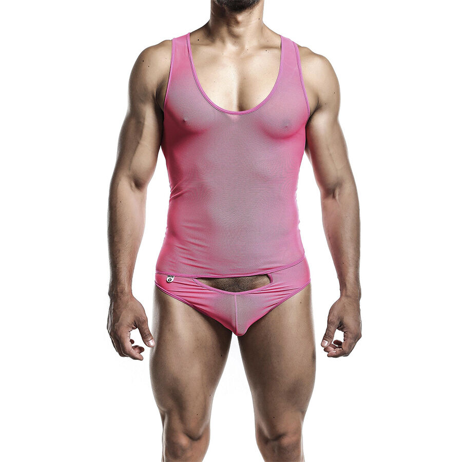 Transparante meshbody met open voorkant voor een sensuele look MOB