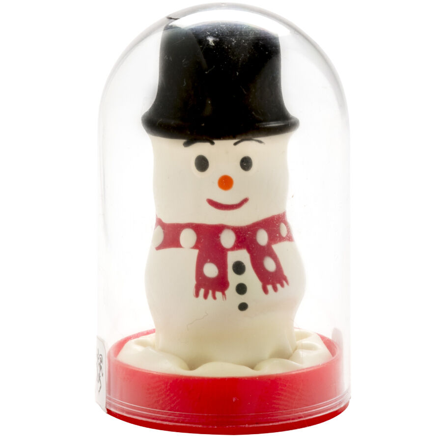 CONDOMERIE handbeschilderde noveltycondoom Snowman