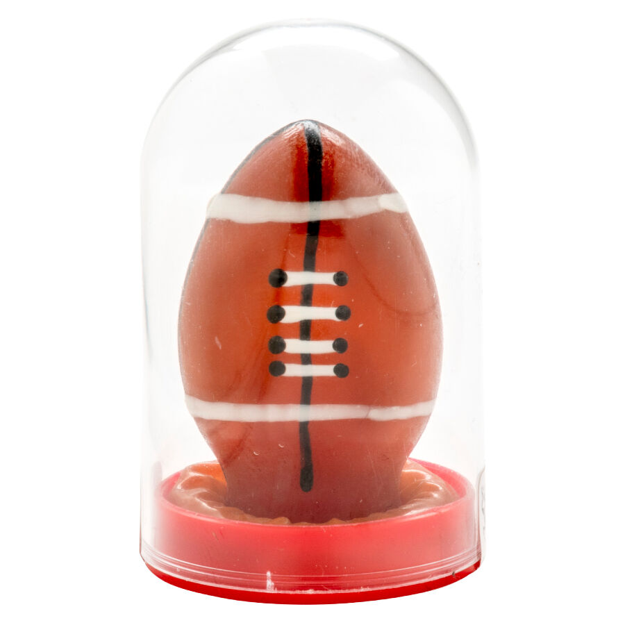 CONDOMERIE handbeschilderd noveltycondoom Rugbybal