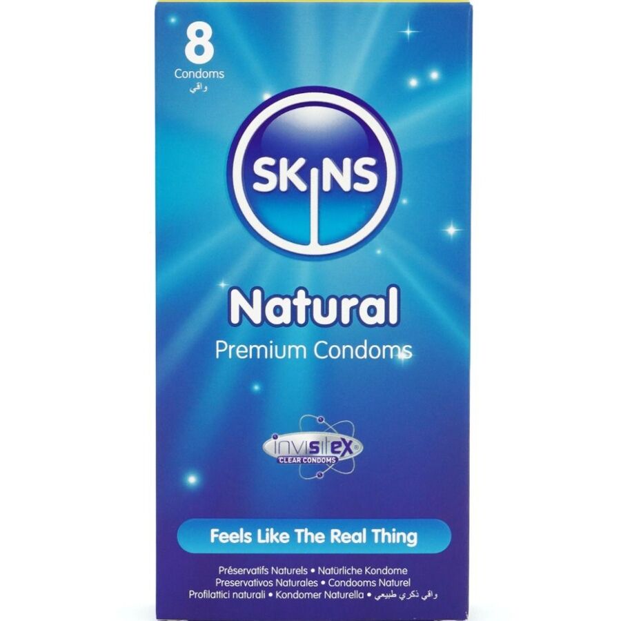 SKINS Natural premium condooms, 8 stuks